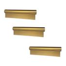 Kit 3 puxador sorento 96mm dourado fosco zen zp5450.096.955 móveis