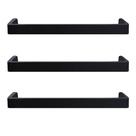 Kit 3 Puxadores Alça Reta 16cm Piauí Torralba Preto Fosco Móveis Gavetas Cômodas