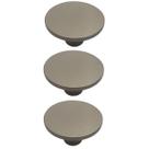 Kit 3 Puxadores Naico 206 Ponto Redondo Bronze Para Móvel Armários e Gavetas Kit 3 Puxadores Naico 206 Ponto Redondo Bronze Para Móvel Armários e Gavetas