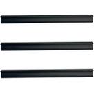 Kit 3 Puxadores Preto 20cm para Móveis Libero Nuevo Cava Invertida Facetato Torralba Armários Gaveta