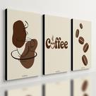 Kit 3 Quadro Decorativo Café Cozinha Cafeteria Casa Quarto 28x20cm