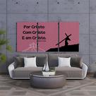 Kit 3 Quadro Decorativo Cristão Jesus Evangélico Gospel 60x30cm Kit 3 Quadro Decorativo Cristão Jesus Evangélico Gospel 60x30cm