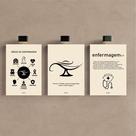 Kit 3 Quadro Decorativo Enfermagem Consultório Médico Faculdade 28x20cm Kit 3 Quadro Decorativo Enfermagem Consultório Médico Faculdade 28x20cm