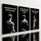 Kit 3 Quadro Decorativo Estoicismo Filosofia Sêneca Grécia