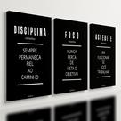 Kit 3 Quadro Decorativo Frase Motivacional Escritório Quarto 40x28cm Kit 3 Quadro Decorativo Frase Motivacional Escritório Quarto 40x28cm