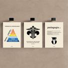 Kit 3 Quadro Decorativo Pedagogia Escola Colégio Educação