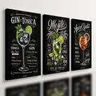 Kit 3 Quadro Decorativo Pub Bar Drinks Bebida Coquetel Vintage 28x20cm Kit 3 Quadro Decorativo Pub Bar Drinks Bebida Coquetel Vintage 28x20cm
