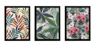 Kit 3 Quadros A4 Artes Folhas Flores Plantas Botânico Sala Kit 3 Quadros A4 Artes Folhas Flores Plantas Botânico Sala