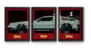Kit 3 Quadros A4 Carro De Volta Para O Futuro Kit 3 Quadros A4 Carro De Volta Para O Futuro