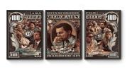 Kit 3 Quadros A4 Wolf Of Wall Street