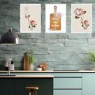 Kit 3 Quadros Cozinha Vintage- Bless This Kitchen 24x18cm Kit 3 Quadros Cozinha Vintage- Bless This Kitchen 24x18cm