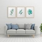 Kit 3 Quadros Decorativos 50x70 Folhas - Londrinorte Molduras