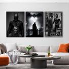 KIT 3 Quadros Decorativos BATMAN - Cavaleiro das Trevas - Decoração Quarto ou Sala