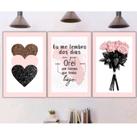 Kit 3 quadros decorativos Kit 3 quadros decorativos