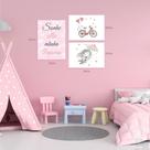 Kit 3 Quadros Decorativos infantil Menina Sonhe Alto Minha Pequena 20x28 Kit 3 Quadros Decorativos infantil Menina Sonhe Alto Minha Pequena 20x28