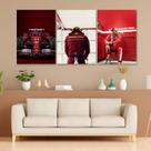 KIT 3 Quadros Decorativos Lewis Hamilton - Decoração Quarto ou Sala