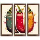 Kit 3 Quadros Decorativos Restaurante, Sala De Jantar, Cafeteria, Lanchonetes, Bistrô 60cm