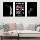 Kit 3 Quadros Decorativos Salmo 17:8 - Guarda-me Senhor 45x34cm