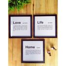 Kit 3 quadros decorativos Significados dicionário