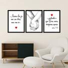 Kit 3 Quadros Decorativos União 45 x 60 Kit 3 Quadros Decorativos União 45 x 60