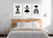 Kit 3 Quadros Grandes Abstratos Circulos Pretos 60x48cm Kit 3 Quadros Grandes Abstratos Circulos Pretos 60x48cm