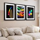 Kit 3 Quadros Grandes Cores 60x48cm Kit 3 Quadros Grandes Cores 60x48cm