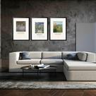 Kit 3 Quadros Grandes Monet Garden Collection 60x48cm