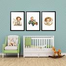 Kit 3 Quadros Grandes Quarto Infantil Crianças 60x48cm Kit 3 Quadros Grandes Quarto Infantil Crianças 60x48cm