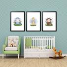 Kit 3 Quadros Grandes Quarto Infantil Filhotinhos I 60x48cm Kit 3 Quadros Grandes Quarto Infantil Filhotinhos I 60x48cm