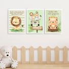 Kit 3 Quadros Infantil Decoração Quarto de Bebê Vários Temas Menino Menina Lúdico Kit 3 Quadros Infantil Decoração Quarto de Bebê Vários Temas Menino Menina Lúdico