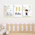 Kit 3 Quadros Infantil Decoração Quarto de Bebê Vários Temas Menino Menina Lúdico Kit 3 Quadros Infantil Decoração Quarto de Bebê Vários Temas Menino Menina Lúdico
