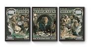 Kit 3 Quadros O Lobo De Wall Street