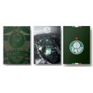 Kit 3 Quadros Placas Aluminio 20x28 Palmeiras Allianz Parque
