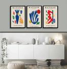 Kit 3 Quadros Posters Matisse Colorido 24x18cm - com vidro