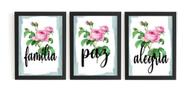 Kit 3 Quadros Presente Perfeito Das Mães Familia Paz Alegria Kit 3 Quadros Presente Perfeito Das Mães Familia Paz Alegria