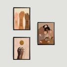 Kit 3 Quadros Racism Is Over 24x18cm - com vidro Kit 3 Quadros Racism Is Over 24x18cm - com vidro