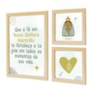 Kit 3 Quadros Religiosos para Quarto Infantil Bebê com Moldura Oração Anjo Nossa Senhora Jesus sem vidro Kit 3 Quadros Religiosos para Quarto Infantil Bebê com Moldura Oração Anjo Nossa Senhora Jesus sem vidro