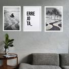 Kit 3 Quadros Rio De Janeiro COPACABANA - ERREJOTA 45x34cm