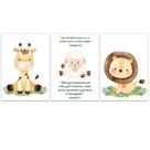 Kit 3 Quadros Safari Infantil Menino Quarto de Bebê Criança