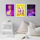 Kit 3 Quadros Saint Germain E Jesus Cristo 24x18cm - com vidro Kit 3 Quadros Saint Germain E Jesus Cristo 24x18cm - com vidro