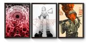 Kit 3 Quadros Stanley Kubrick Poster Moldurado