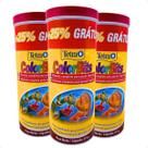 Kit 3 Ração Peixe Colorbits Granules Tetra - 375g