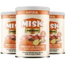 Kit 3 Ração Úmida Natural Misk Cães Fricassê Frango Legumes