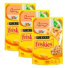 Kit 3 Ração Úmida para Gato Friskies Adulto Sabor Frango ao Molho em Sachê 85g Kit 3 Ração Úmida para Gato Friskies Adulto Sabor Frango ao Molho em Sachê 85g