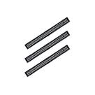 Kit 3 Ralo Grelha e Caixilho Aço Galvanizado Preto 10x100cm Kit 3 Ralo Grelha e Caixilho Aço Galvanizado Preto 10x100cm