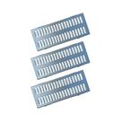 Kit 3 Ralo Grelha Linear e Caixilho Aço Galvanizado 20x50cm