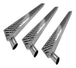 Kit 3 Ralos Industrial Inox Grelha Ante Inseto Resíduo 50CM