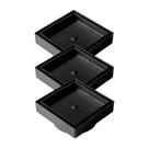 Kit 3 Ralos Invisivel Oculto Seca Piso Porcelanato Inteligente 13cm x 13cm Preto Giofer
