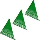 Kit 3 Rastelos De Plástico Para Jardim Sem Cabo 20 Dentes SF