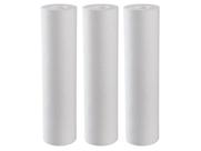 Kit 3 Refil Cartucho Polipropileno Liso 10x2.1/2 0,5 Micras